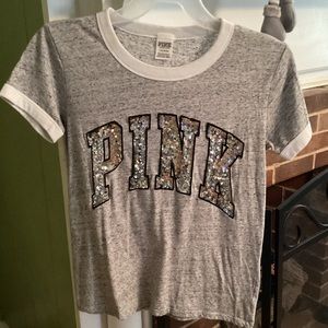 PINK short sleeve tee. Size large